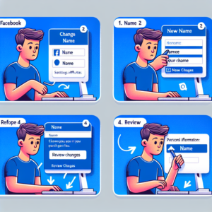 Illustration: Comment changer son nom sur Facebook